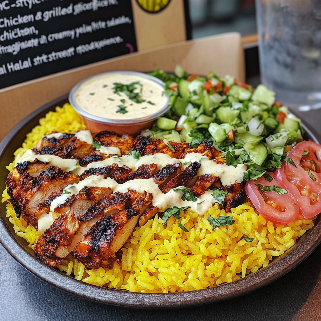 "Authentic NYC Halal Chicken & Rice Recipe – Best Street Food Dish"