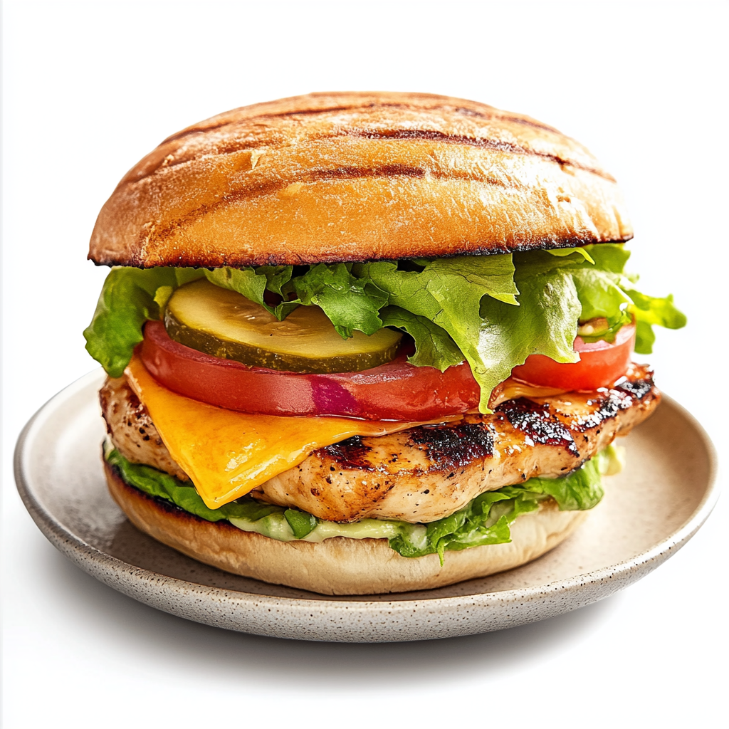 Juicy & Flavorful – Flash Burger with Grilled Chicken and Smashed Avocado