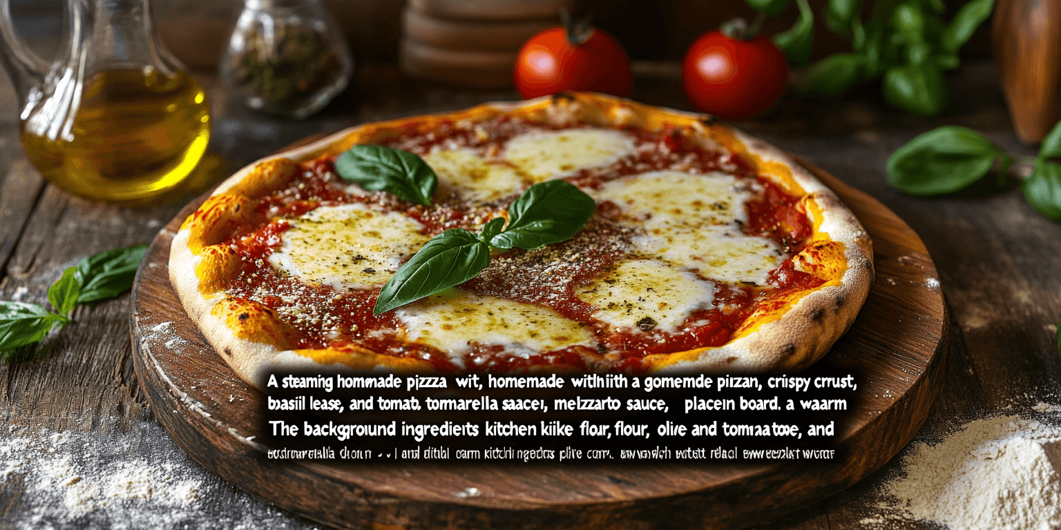 Alt Text: A freshly baked homemade pizza with classic dough.