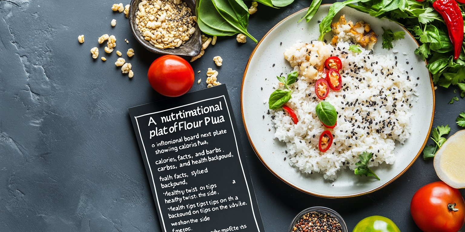 Alt Text: Nutritional facts for Rice Flour Pua Pitha